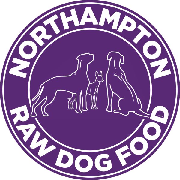 Northampton Raw Dog Food logo with dog silhouettes.