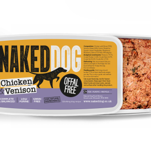 NakedDog_500g_OffalFree_Chicken_Venison_Topdown_Lidoff.webp